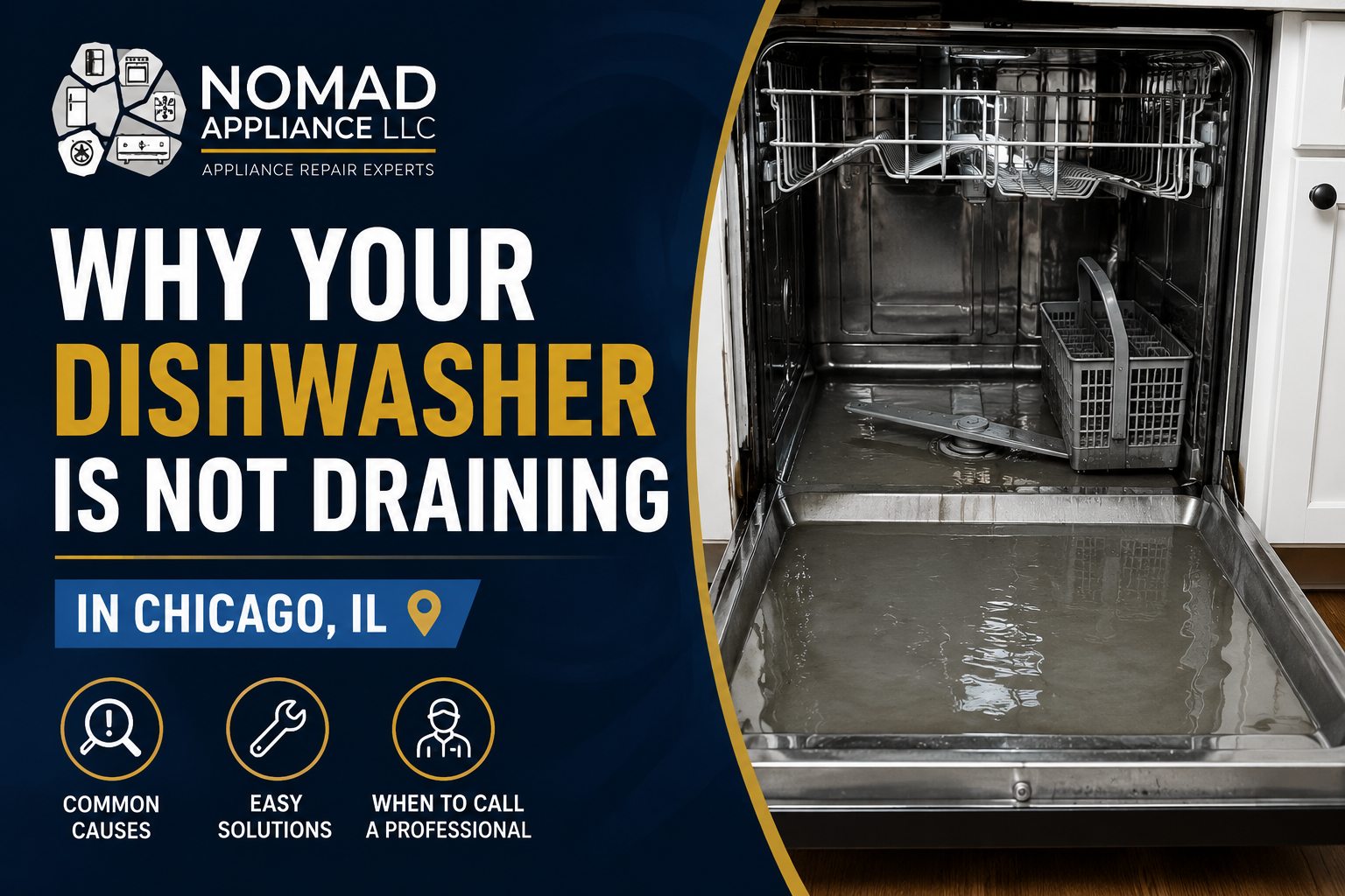 Why Your Dishwasher Is Not Draining in Chicago, IL