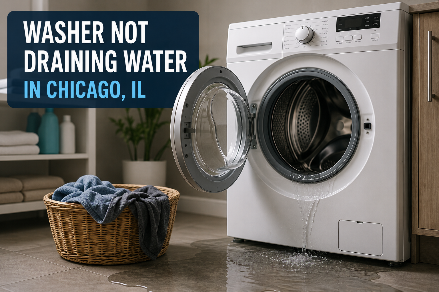 Washer Not Draining Water in Chicago, IL